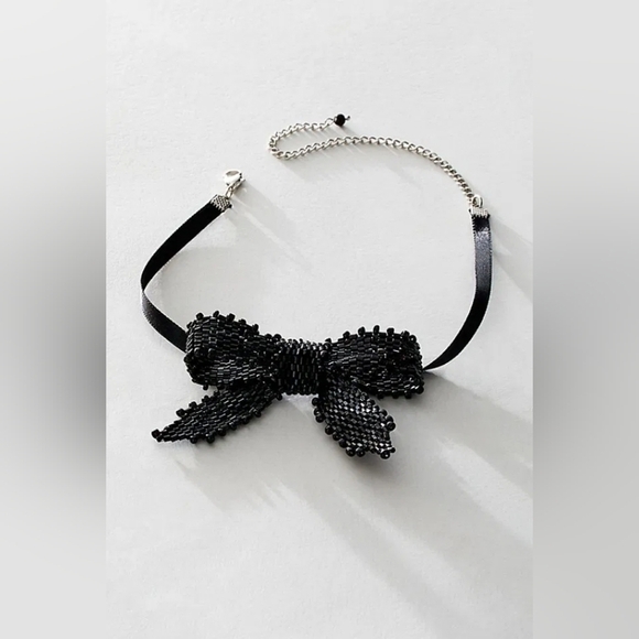 NWT -Free People,  Backstage Pass Choker, Black -NEW-$38 - Picture 3 of 7